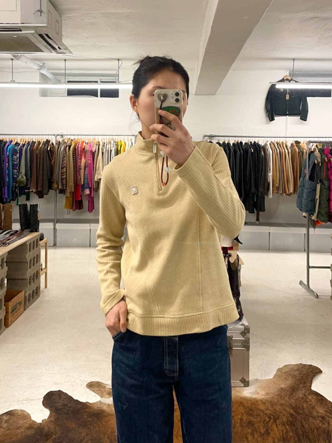 COURREGES half zip-up knit 쿠레쥬 쿼터집업 상품이미지2