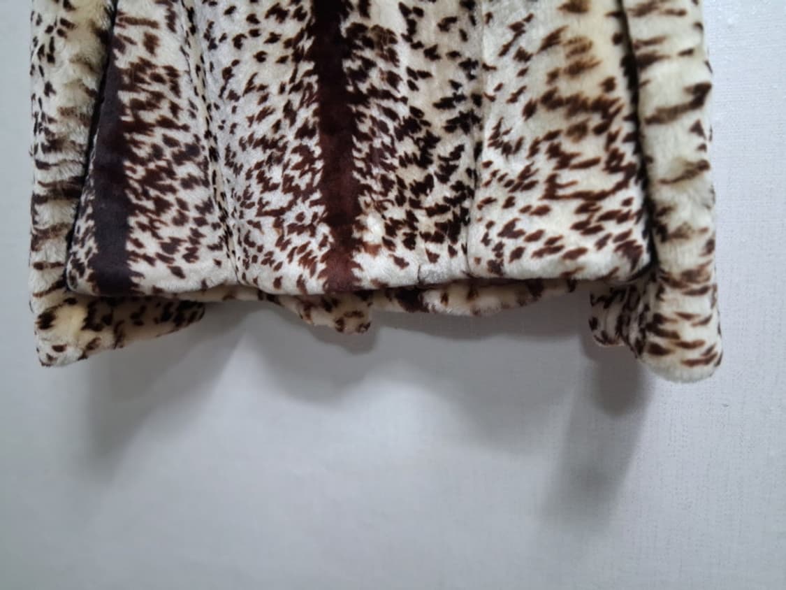 일본수입 천연모피 레오파드 양털숏쟈켓 4455  상품이미지7
