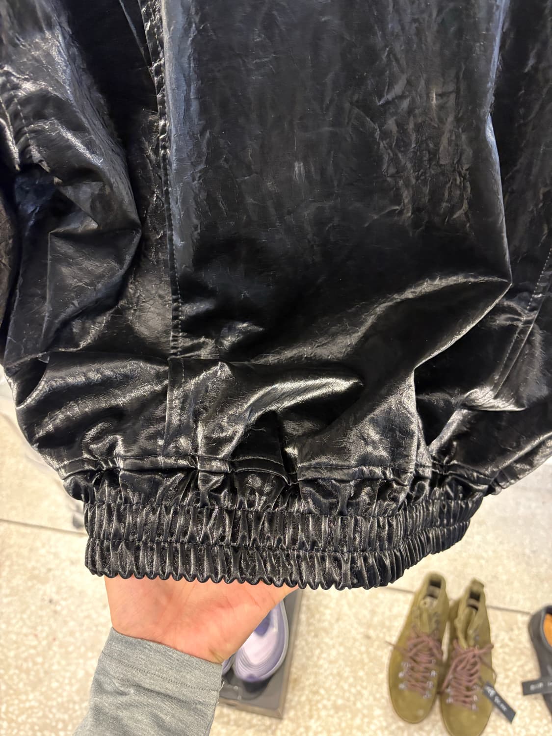 Bluewater glossy zip up jacket 상품이미지6