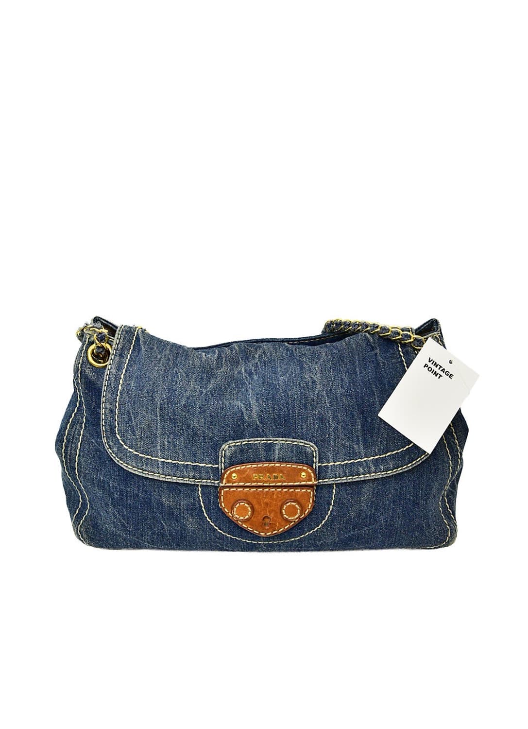 프라다 빈티지 데님 숄더백 (정품) 상품이미지2