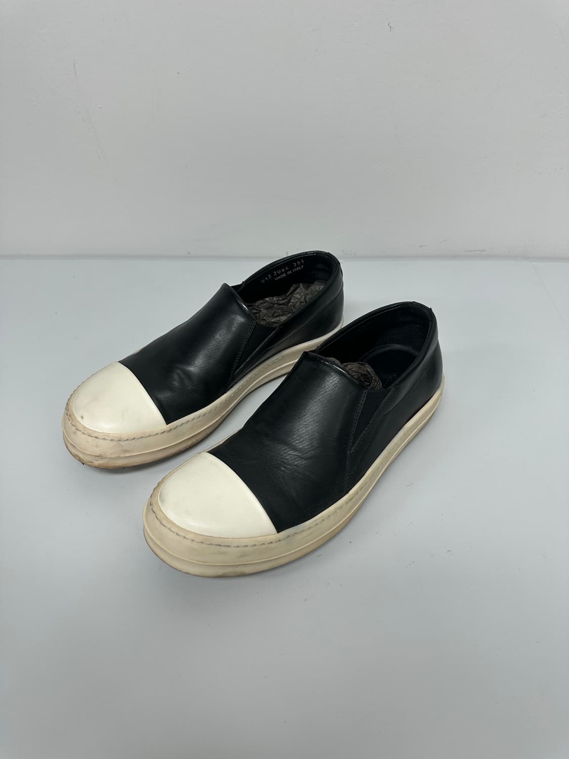 릭오웬스 레더 슬립온 상품이미지3