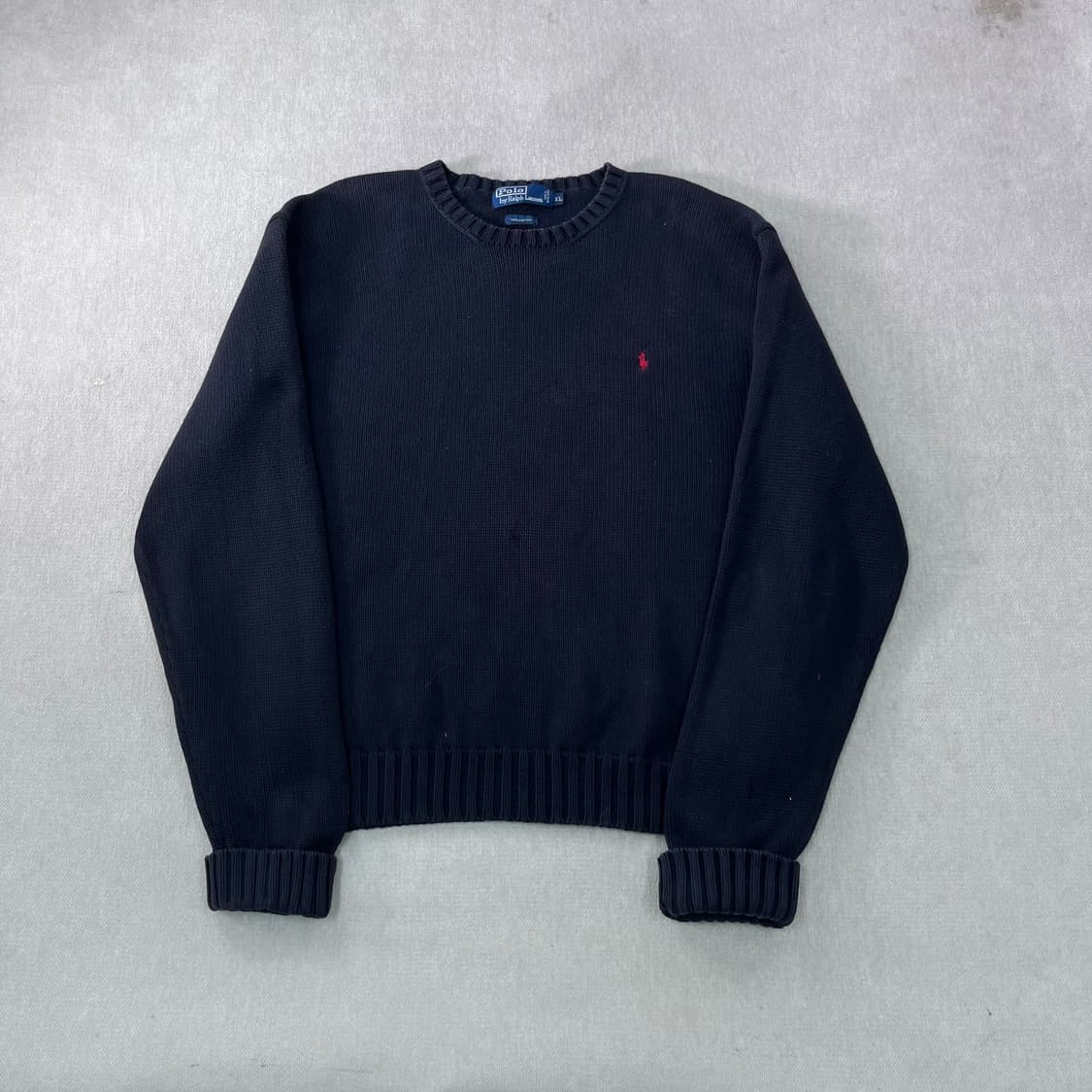 100 폴로랄프로렌 코튼 블랙 니트 상품이미지1
