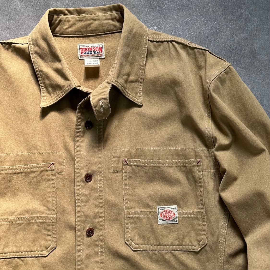 브론슨 베이지 워크 셔츠 (va.100) 상품이미지3