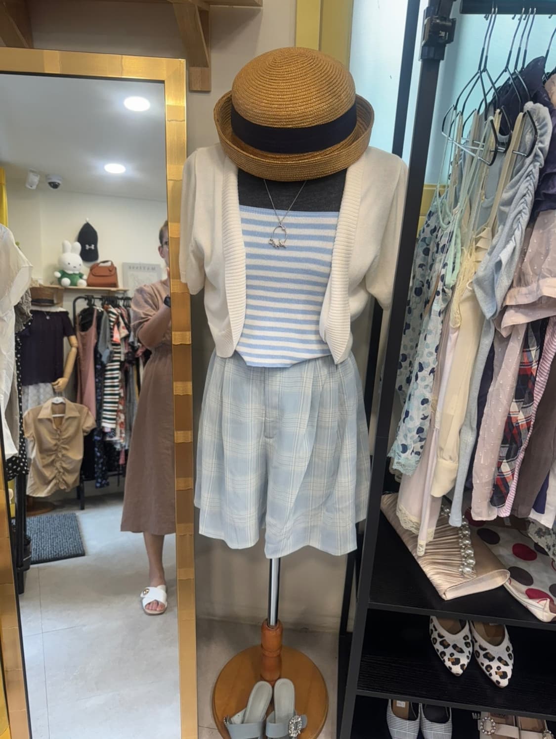 JPN 아이보리 니트 볼레로 상품이미지2