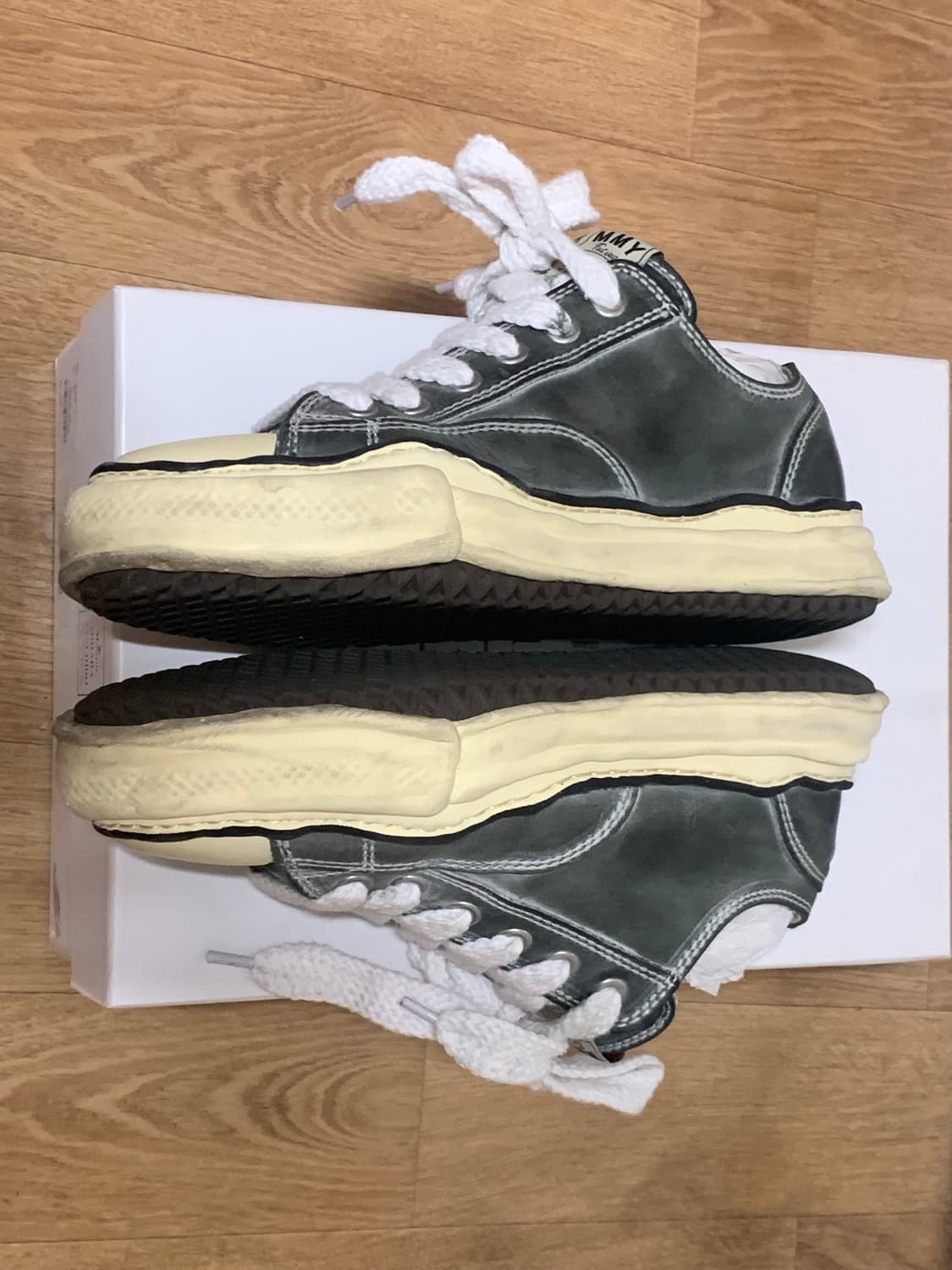 [42]미하라야스히로 피터슨 파라핀 레더 블랙 지디님 착용 상품이미지6