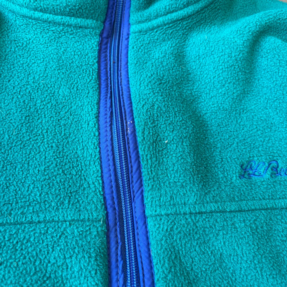 90s L.L.bean 90년대 생산 엘엘빈 그린 플리스 자켓 상품이미지6