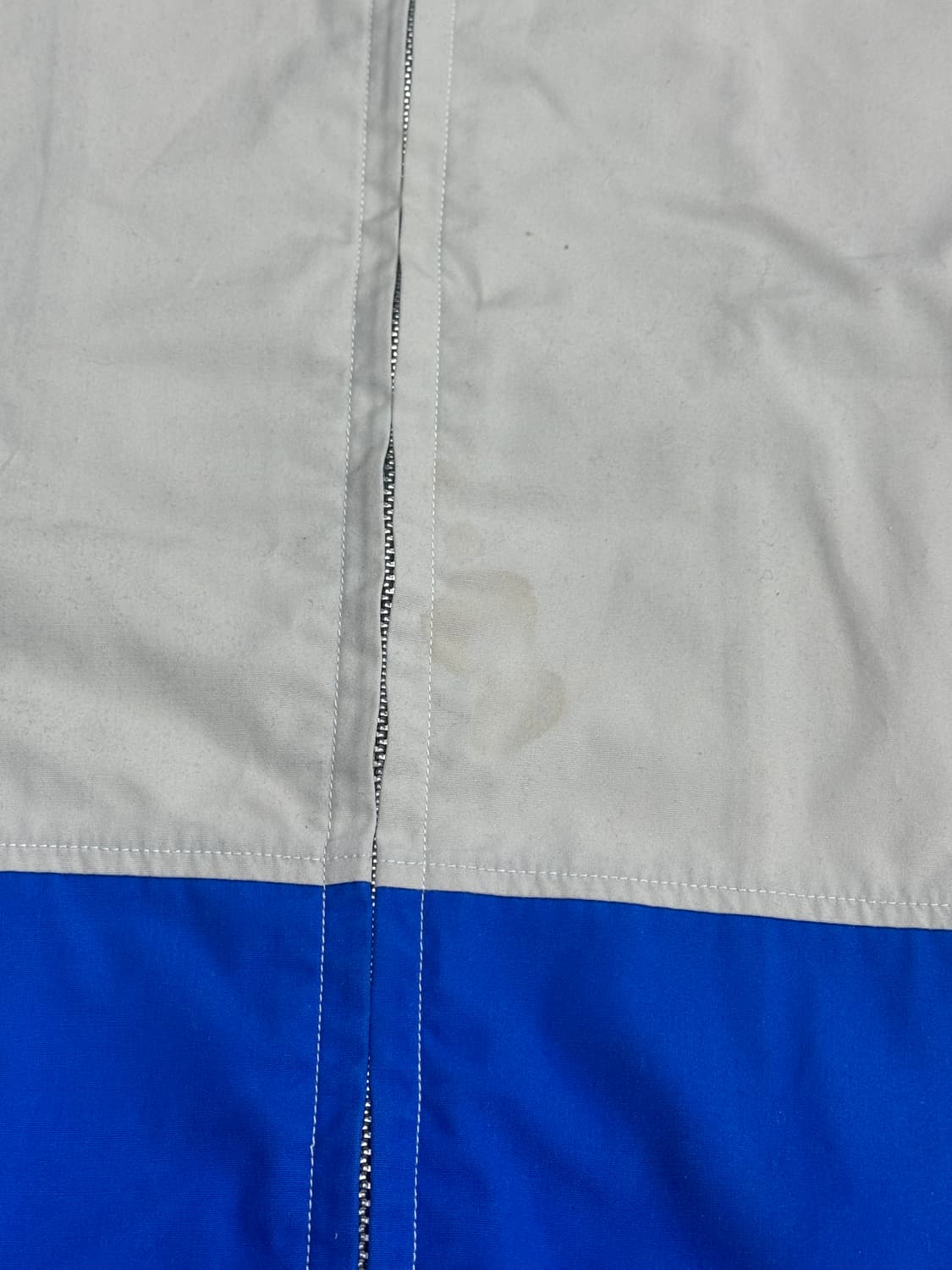 TYR 시티보이 올드스쿨 스트릿 블루 베이지 봄버 자켓 후드 집업 코튼 상품이미지7