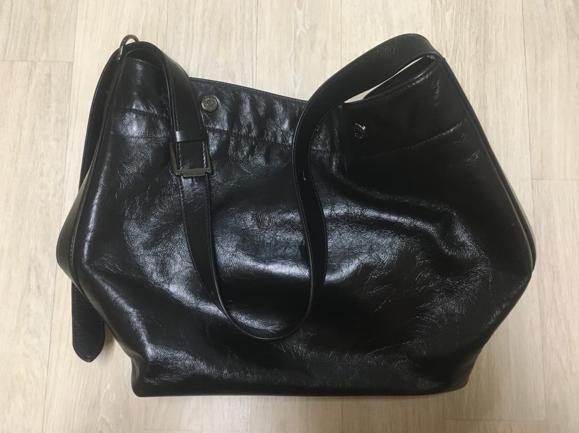 분크 퍼펙 버튼 업 소프트 호보 스몰 블랙 상품이미지3