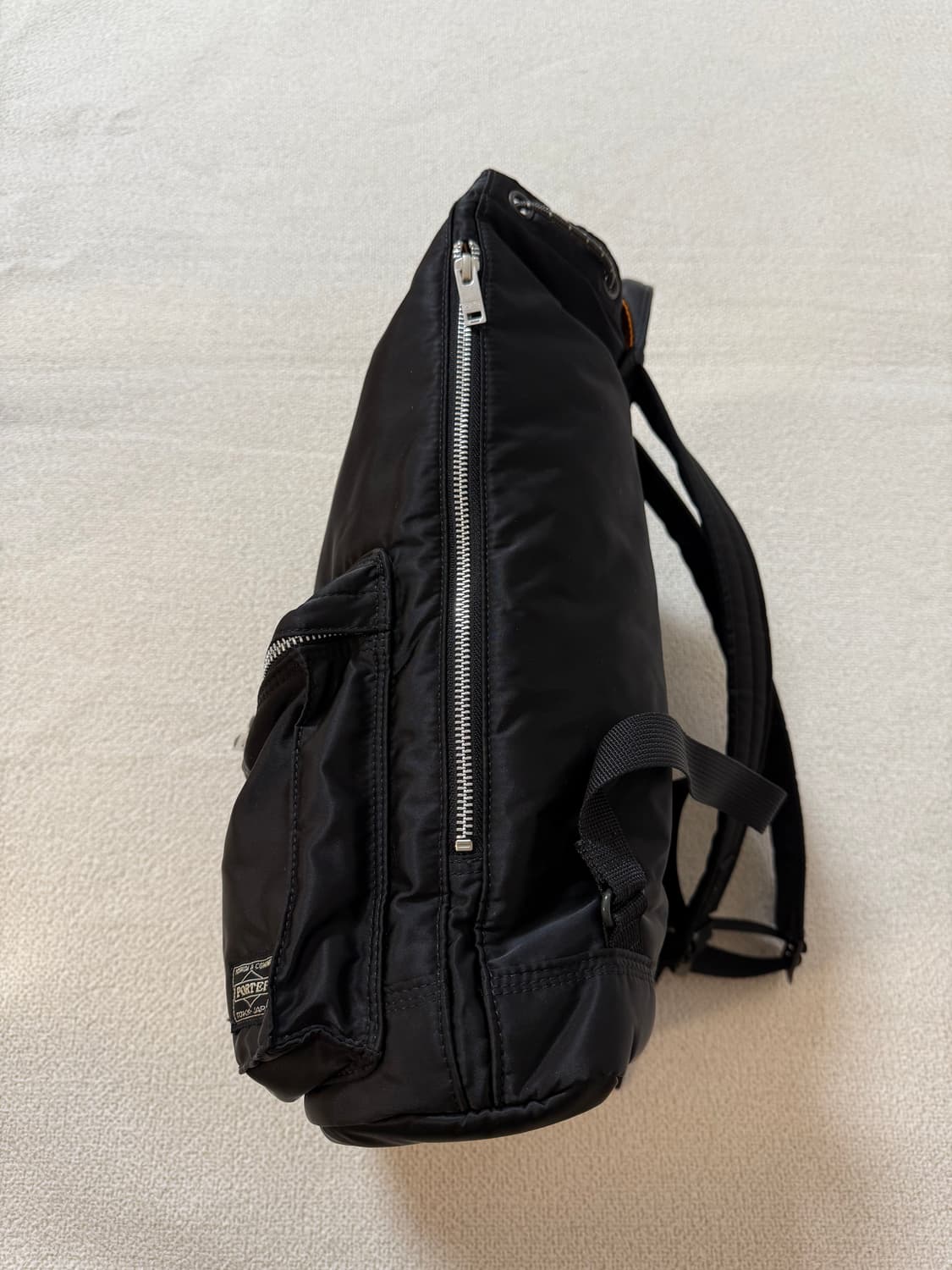 (신형) PORTER 포터 탱커 백팩 럭색 지퍼 블랙 상품이미지4