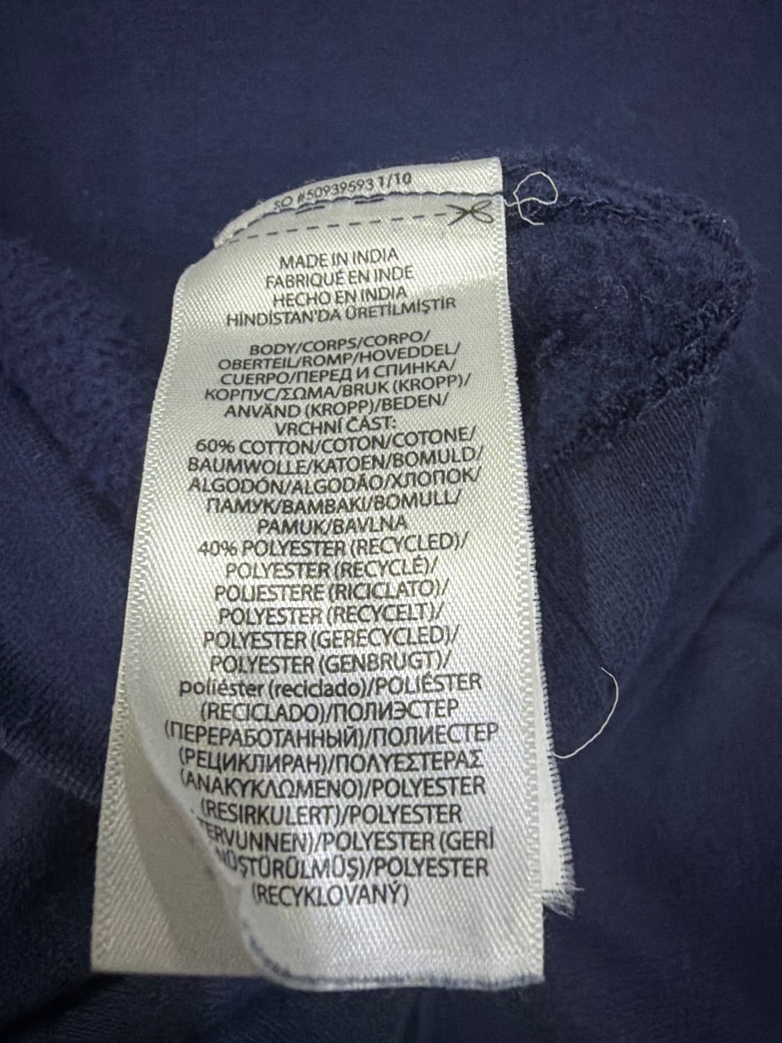 폴로 랄프 로렌 네이비 플리스 크루넥 스웻셔츠 상품이미지6