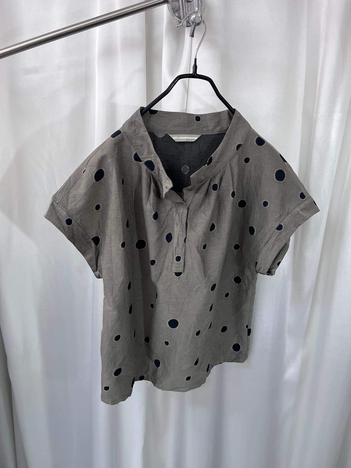 vintage dot pattern blouse  상품이미지1