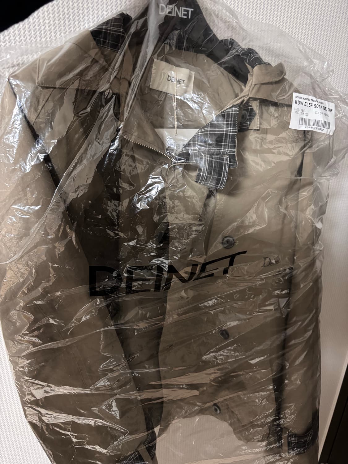 [새상품]다이닛 후디드 트랜치자켓 상품이미지4