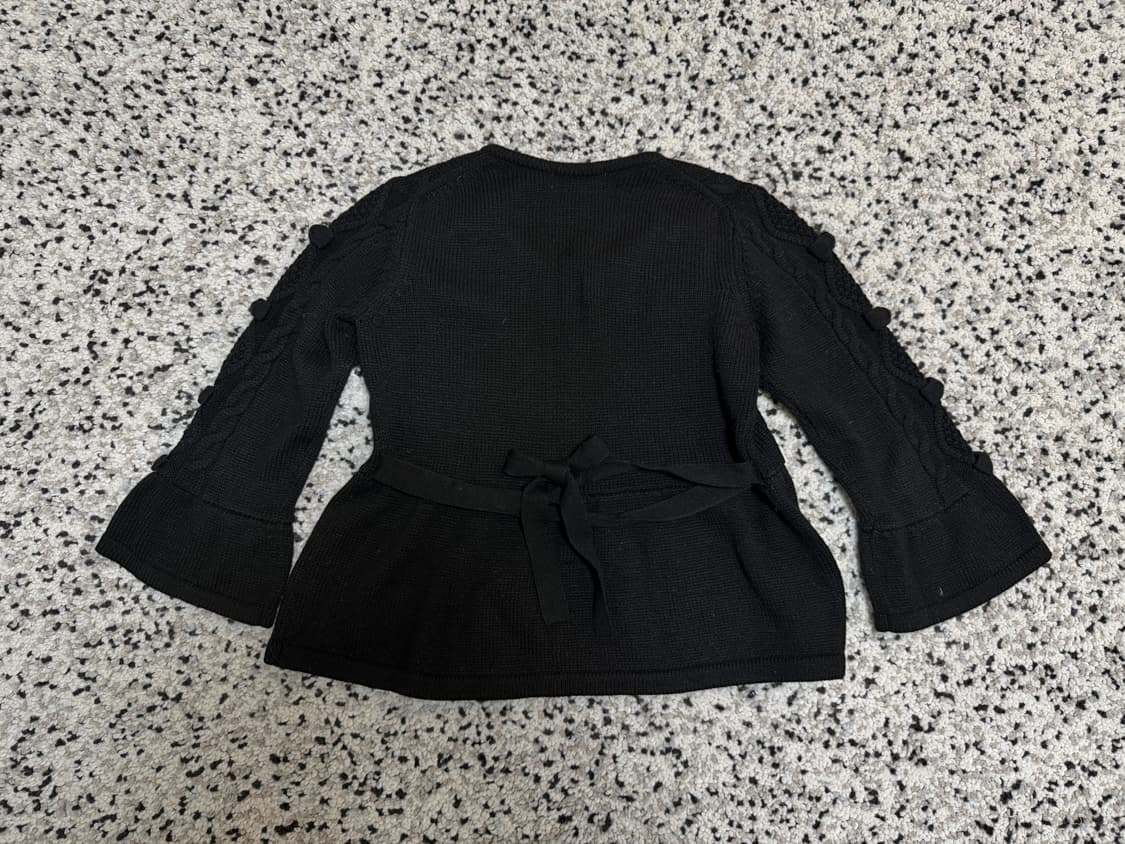 빈티지 리본 니트 블랙 상품이미지2