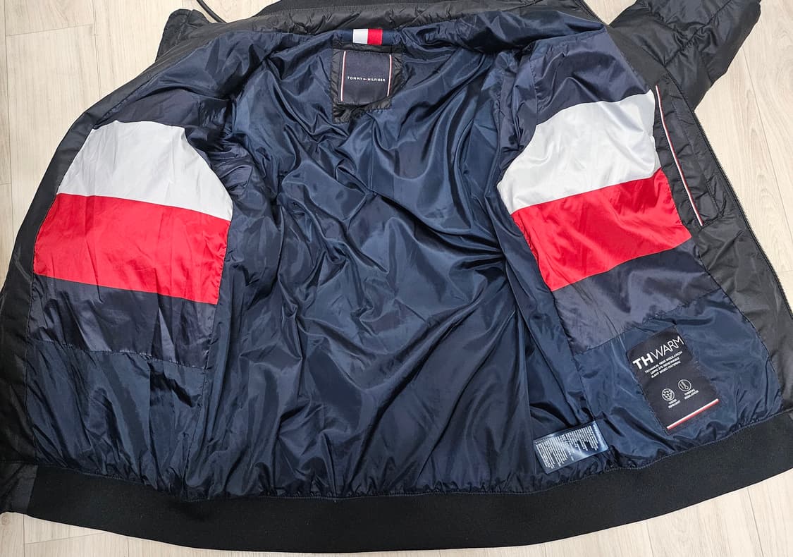 (95~100)M ☆초대장급☆ 타미힐피거 [블랙] 퀼팅자켓패딩 상품이미지5