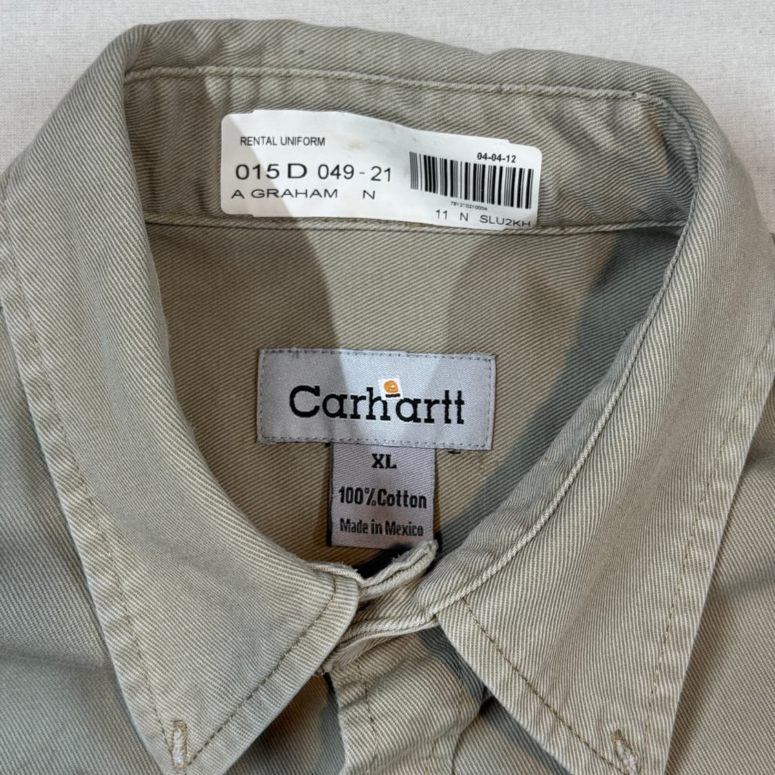 XL) 칼하트 워크웨어 투포켓 워크 셔츠 정품 상품이미지8