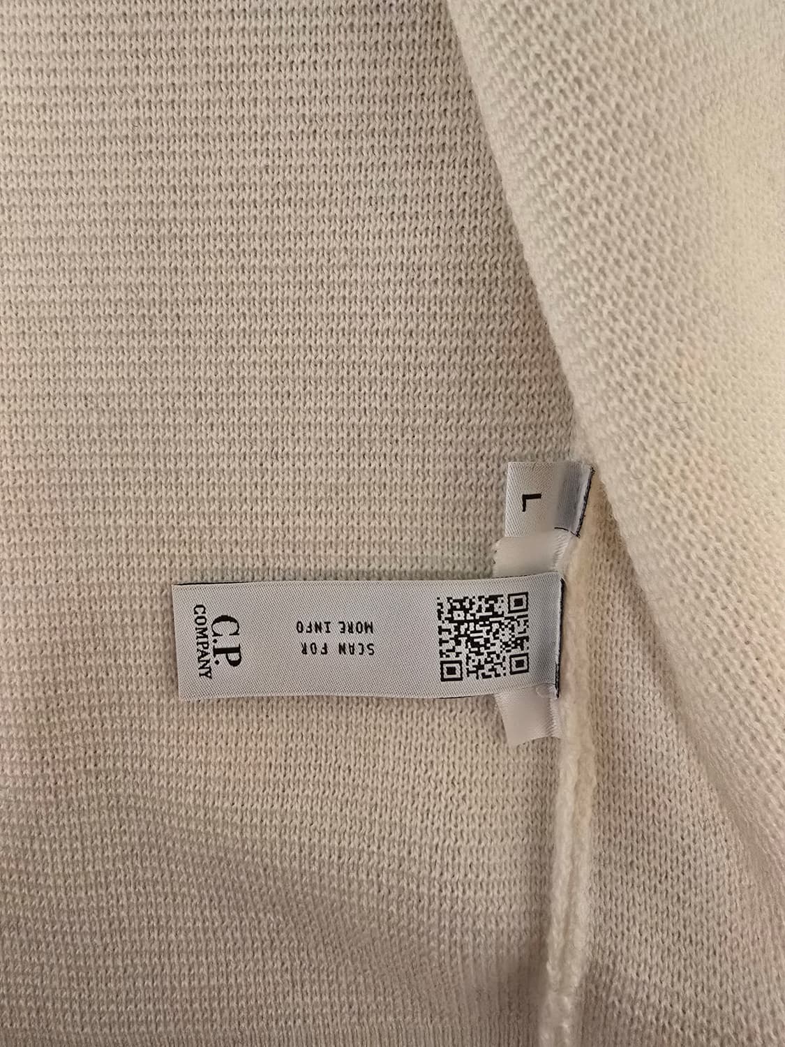 cp컴퍼니 아이보리 울니트집업 L사이즈 상품이미지4