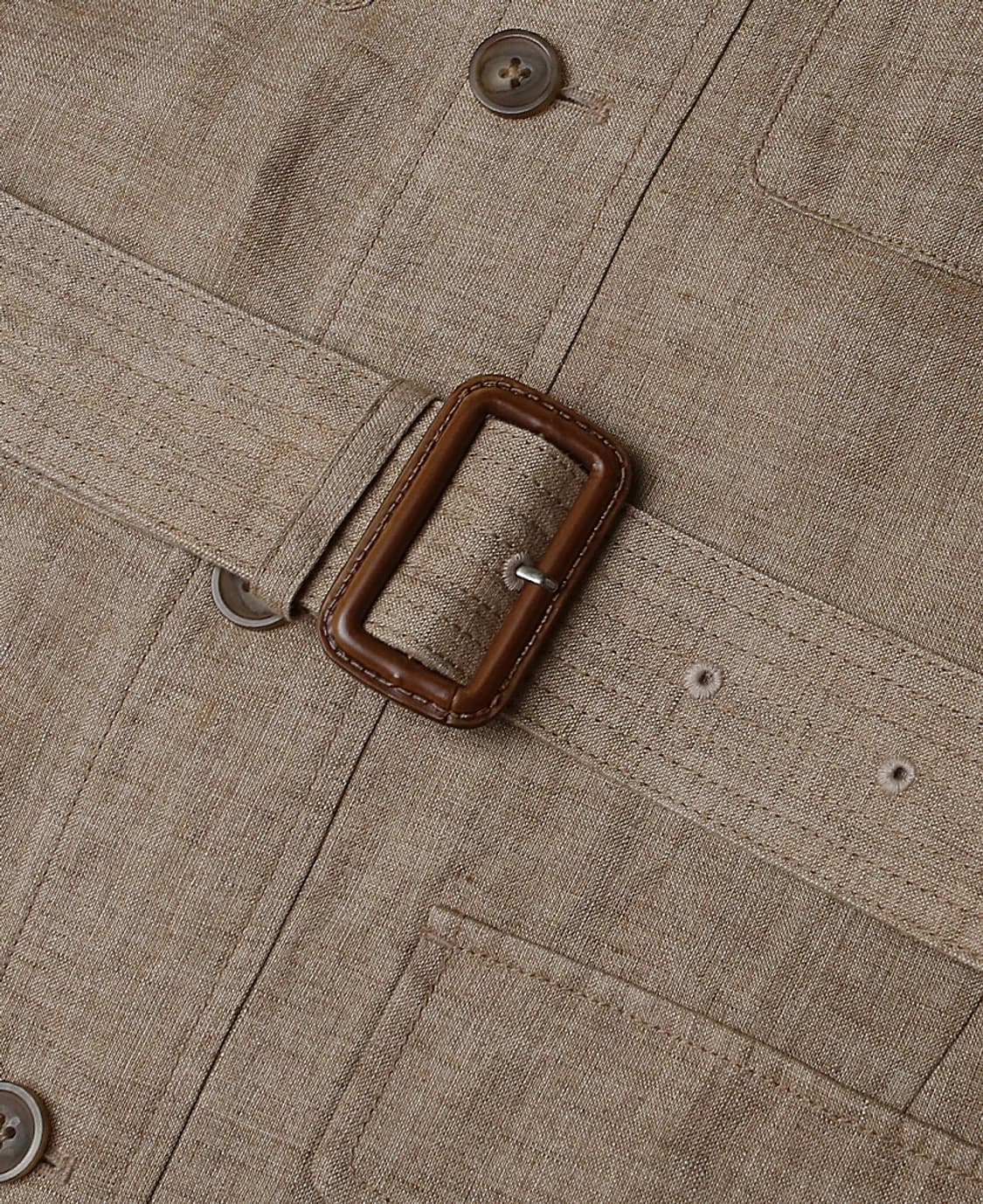 맨온더분 [Man On The Boon] 린넨 클래식 벨트 사파리 자켓 상품이미지5