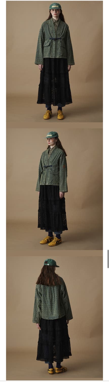 펜필드 패턴 데님 로브 가디건 모스 L 상품이미지3