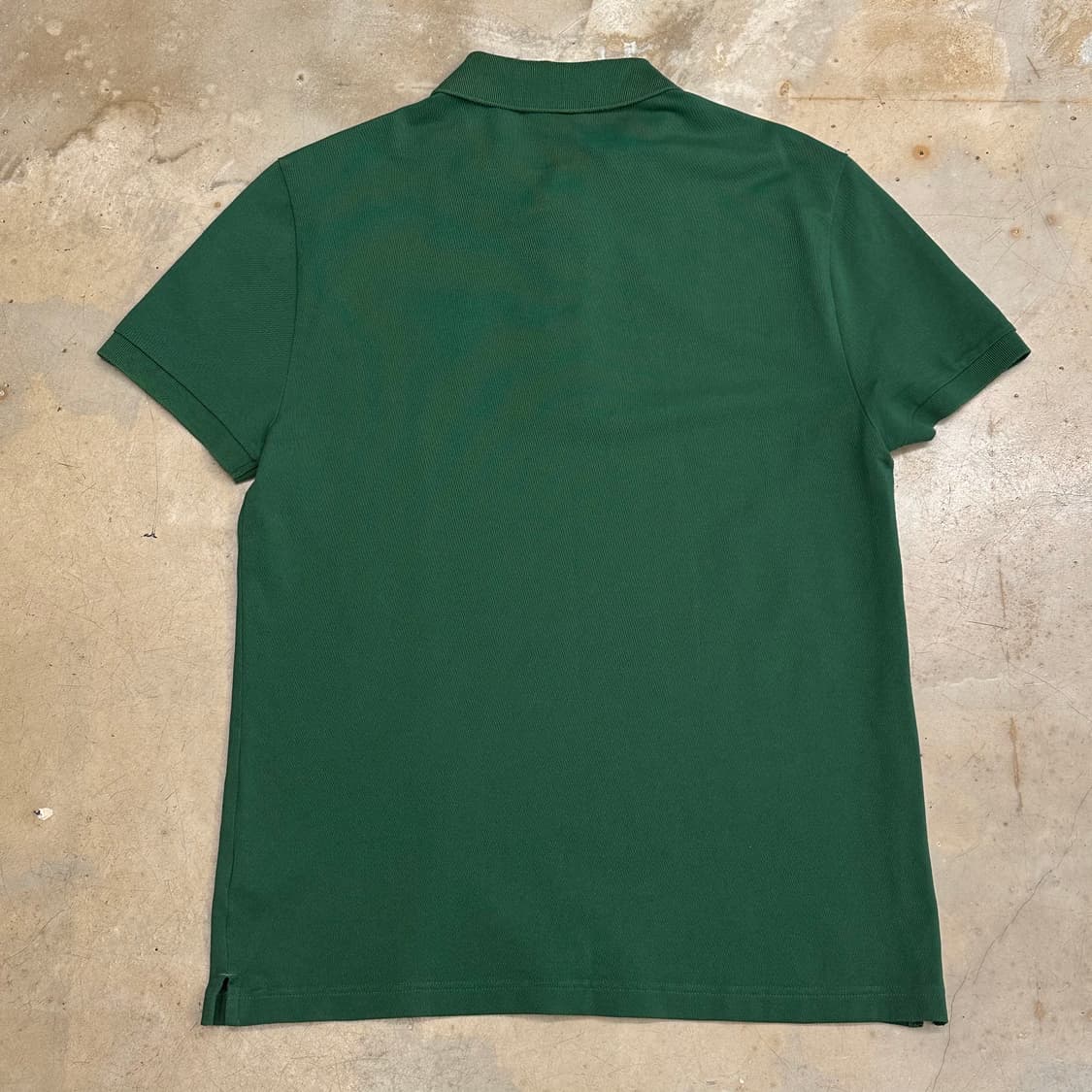 XL 라코스테 슬림핏 그린 카라 반팔티 상품이미지3