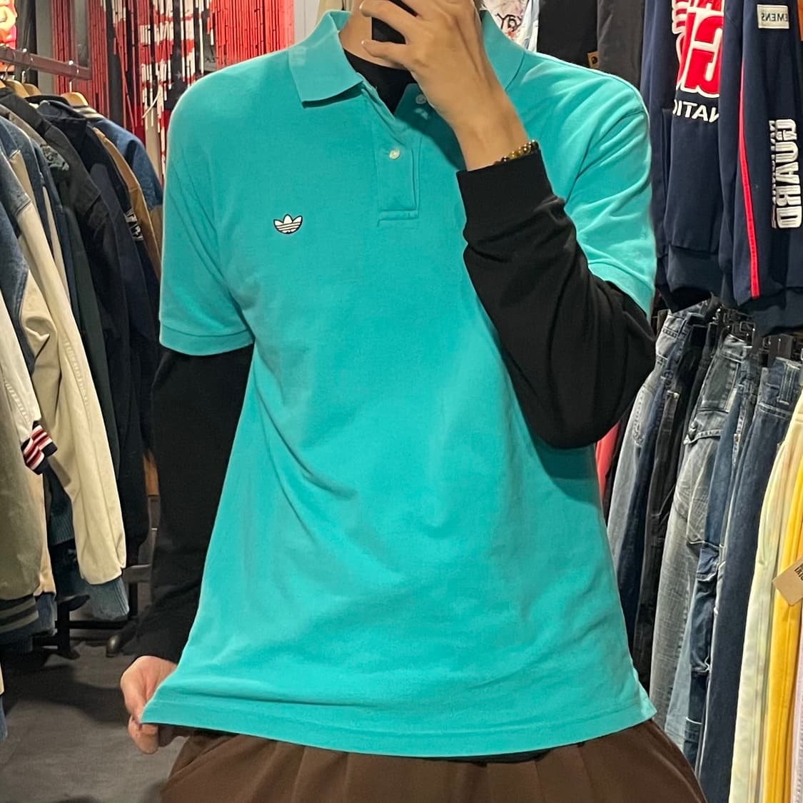 [IM] adidas 아디다스 민트 카라 반팔 상품이미지2