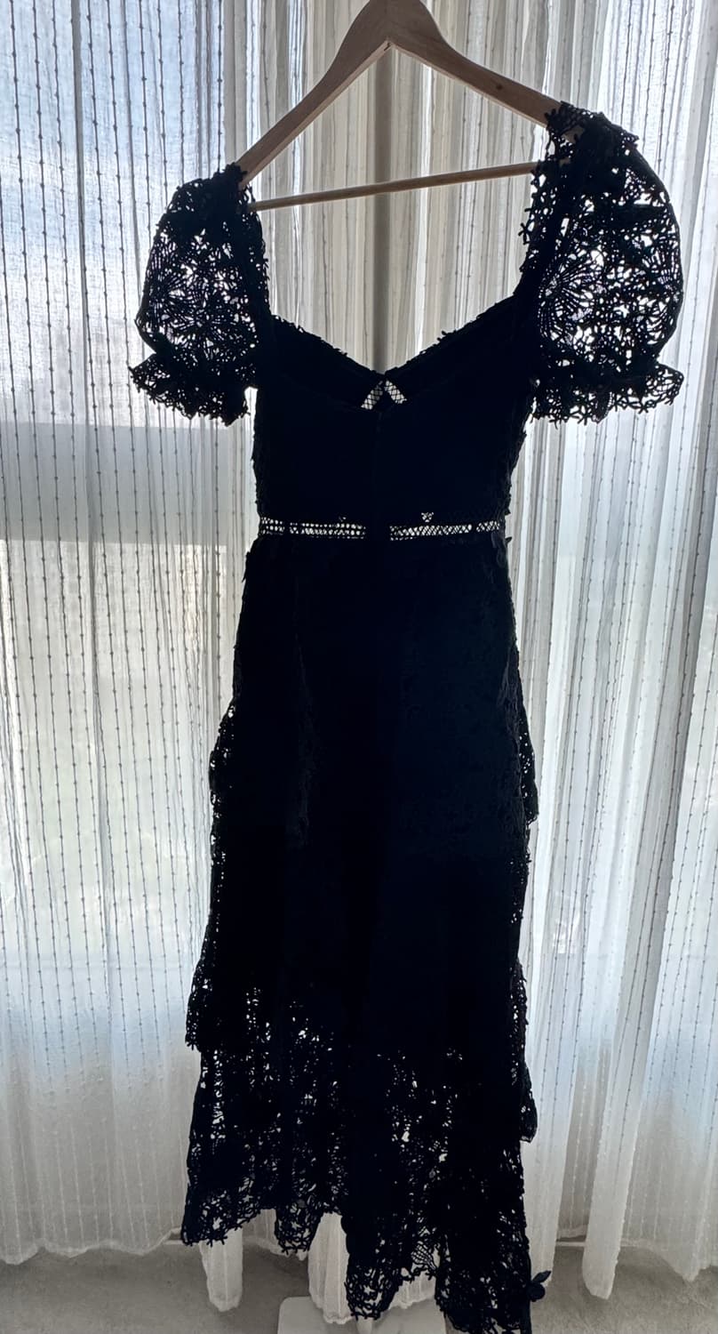 Self Portrait Tiered Guipure Lace Midi 상품이미지2