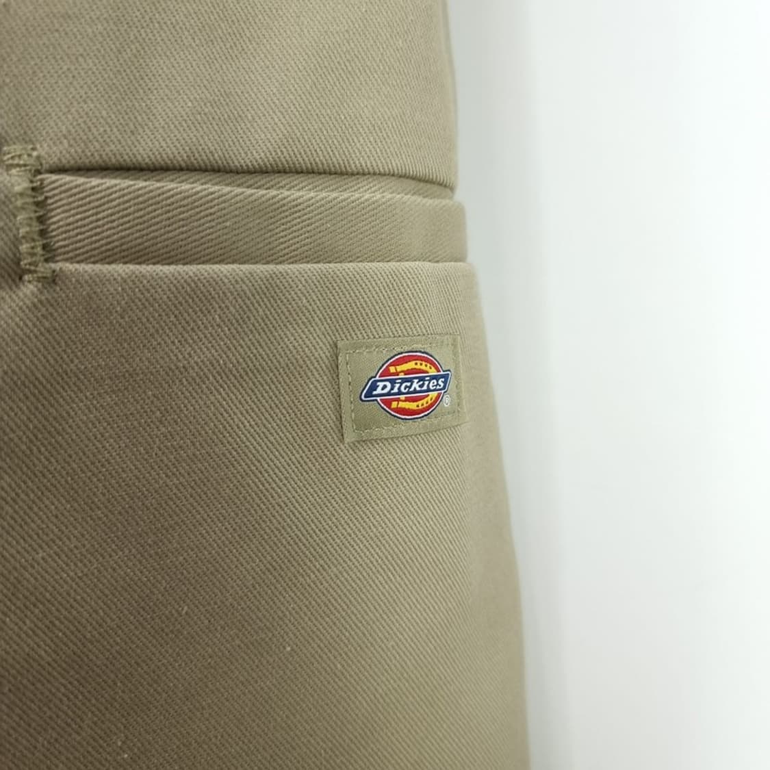 [디키즈] 로고 패치 더블니 와이드 워크 팬츠 베이지 M19834 상품이미지6
