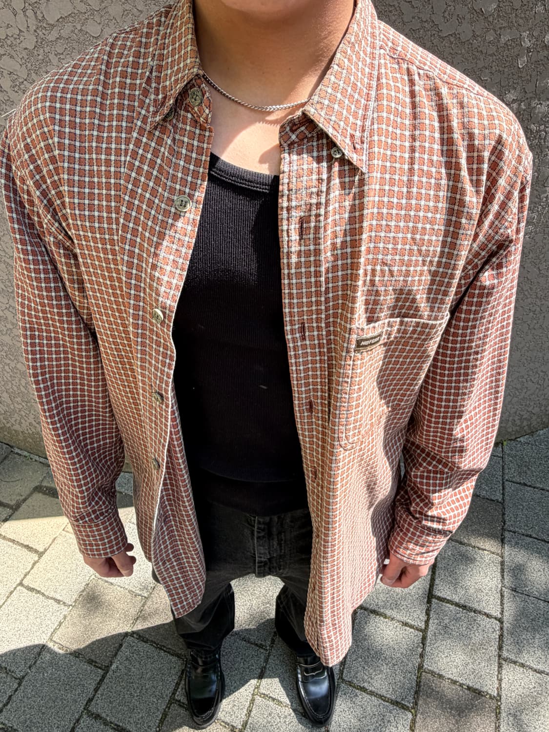 90s no fear plaid shirt 상품이미지2