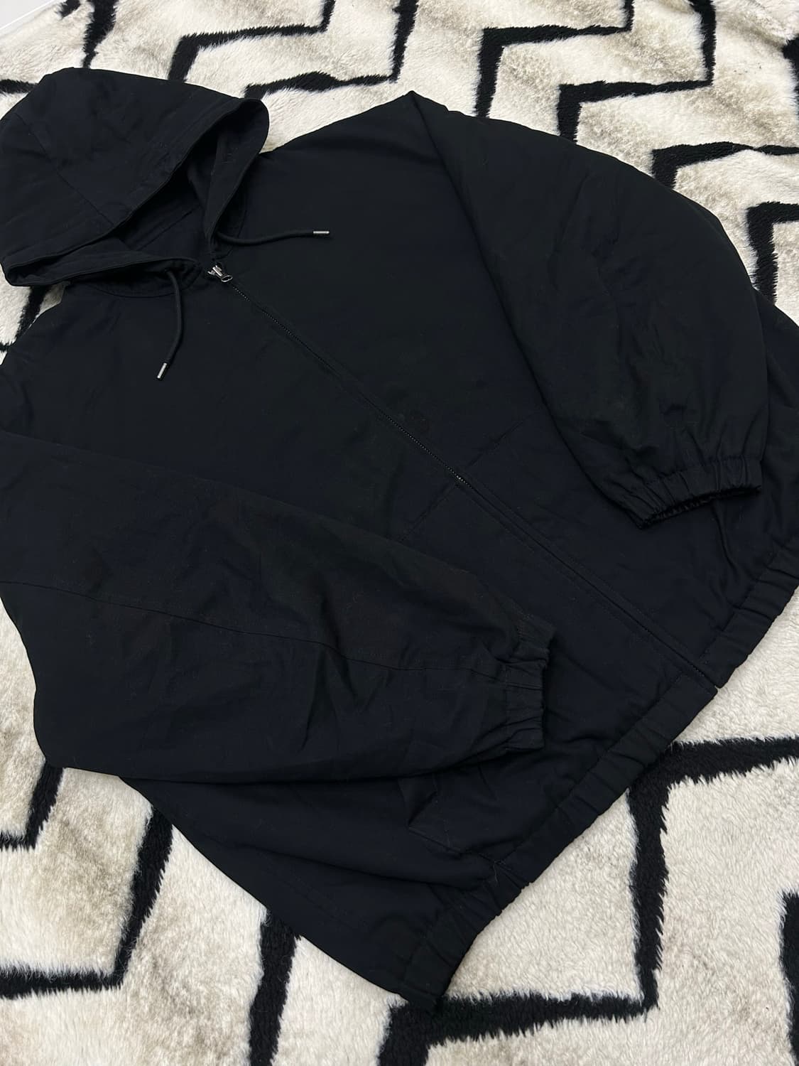 [3XL]유니클로U 후드집업 자켓/블랙/기모 상품이미지1