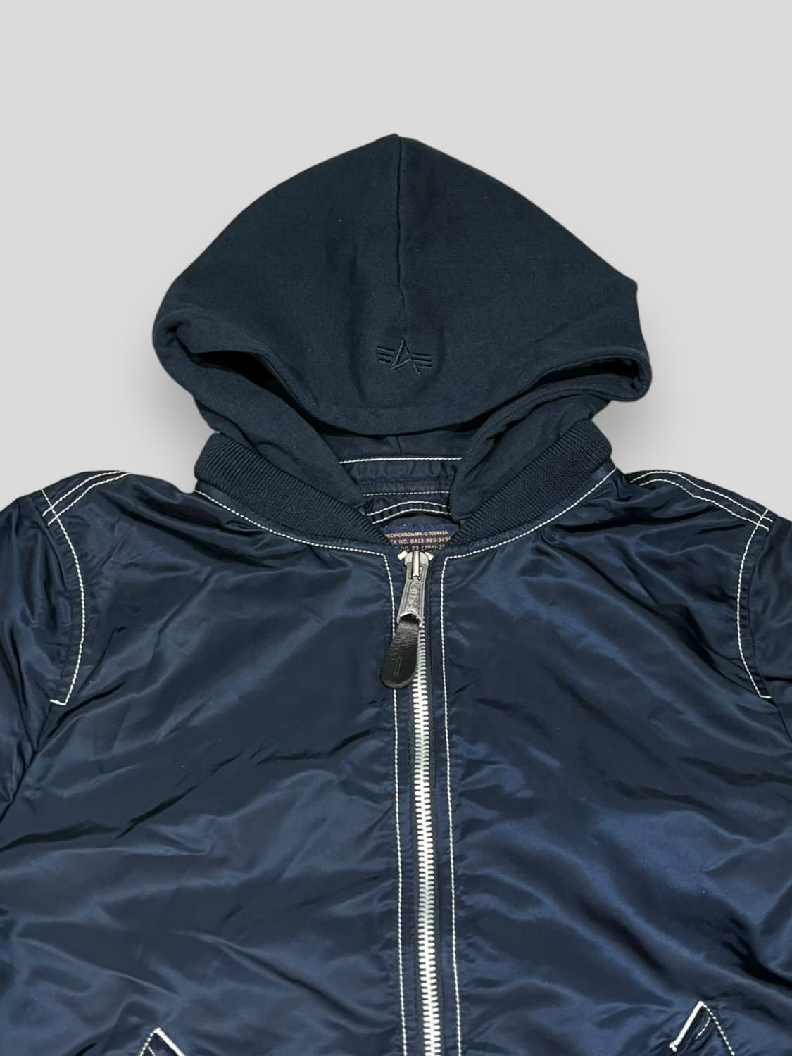 알파인더스트리 네이비MA-1 상품이미지2