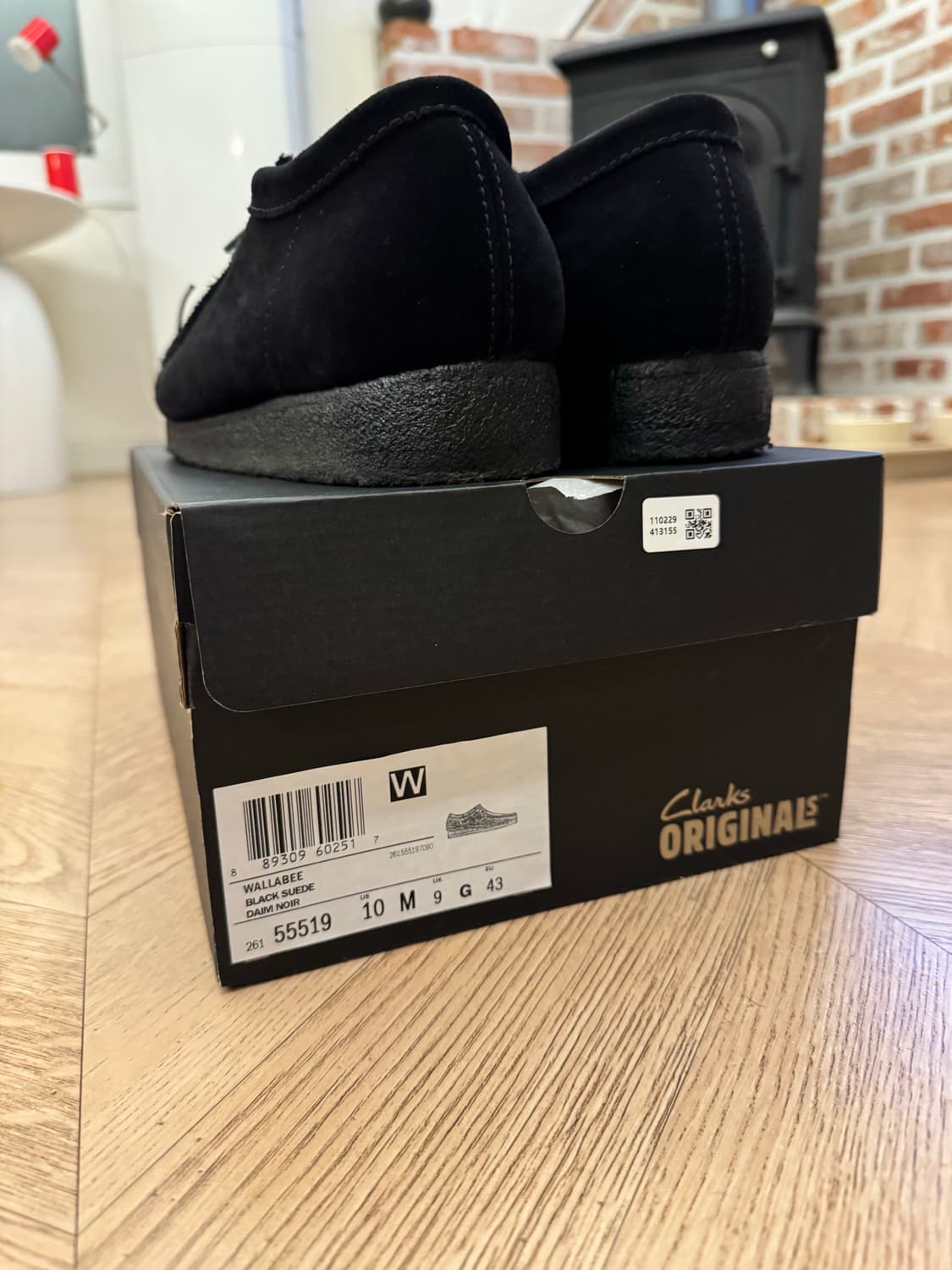 [UK9] 클락스 왈라비 블랙 스웨이드 미중고 상품이미지6