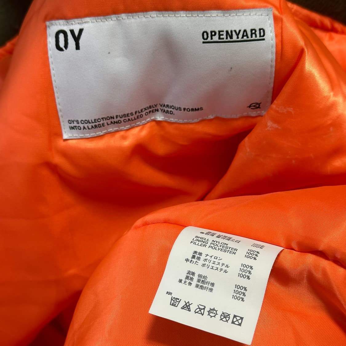 오와이 시링 봄버 MA-1 상품이미지6