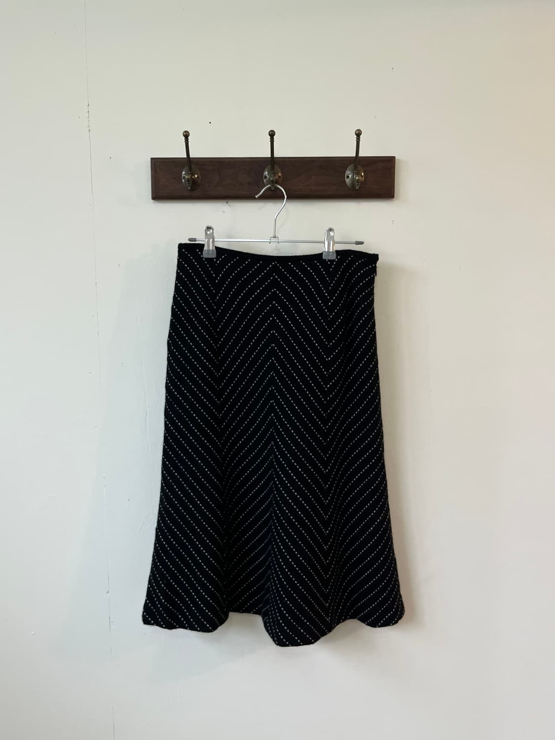 LEMIORE 스티치 캐시미어 스커트 상품이미지2