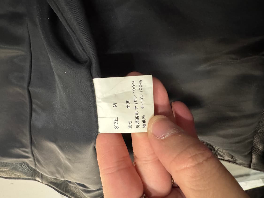 STAMPS by 요시미치 요코 소가죽 라이더 가죽자켓  상품이미지9