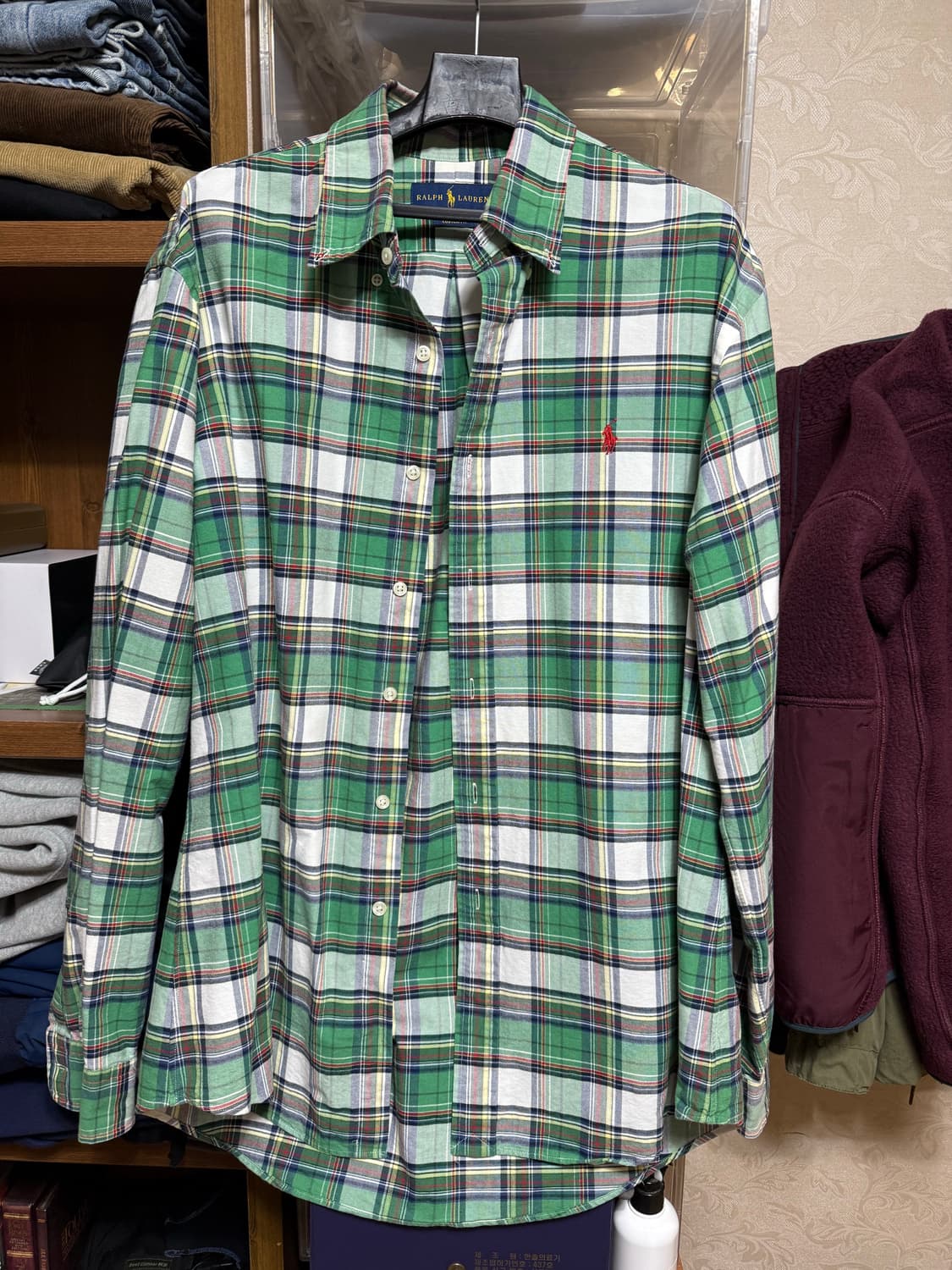 L 폴로 랄프로렌 체크셔츠 커스텀핏 상품이미지1