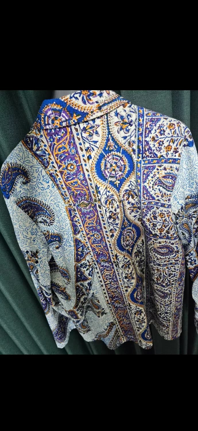 파리아 파르자네 페이즐리 셔츠집업자켓 L 상품이미지2