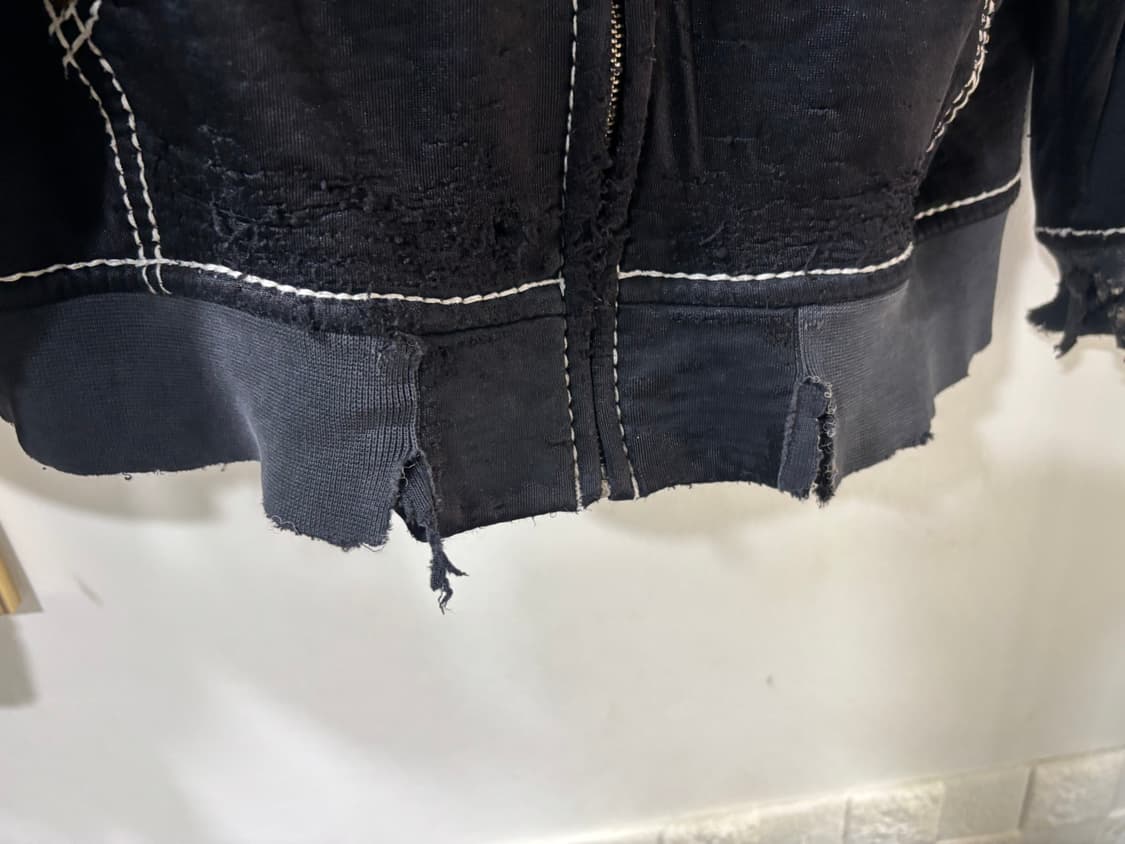 슈프림 x 트루 릴리전 집업 후드 스웨트셔츠 블랙 - 21FW 상품이미지4