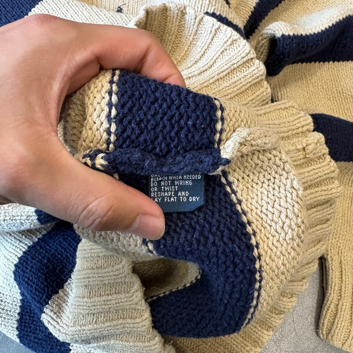 폴로 정품 스트라이프 해비 코튼 니트 상품이미지7