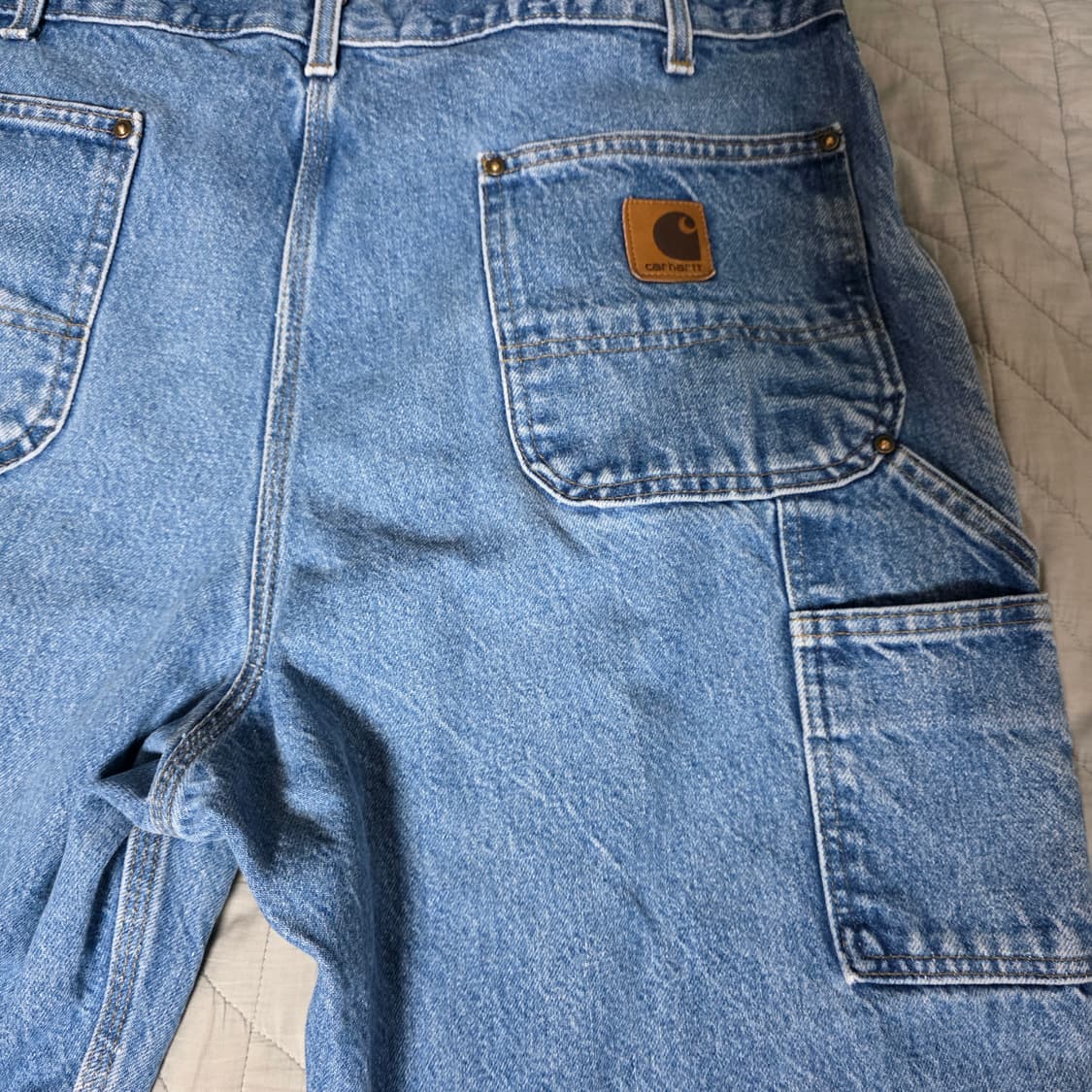 [38X32] 00s 칼하트 더블니 B73 DST 데님팬츠 굿컨디B-11 상품이미지5