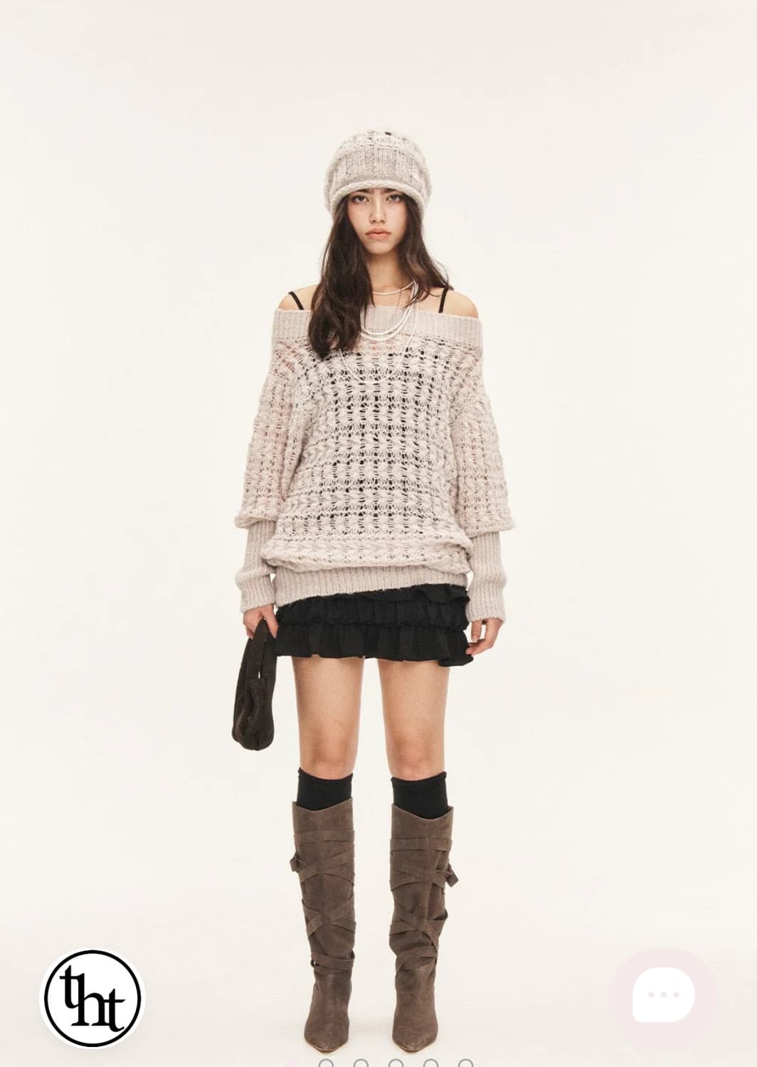 (구해요)쓰리타임즈 멜로우 니트 구해요 상품이미지1