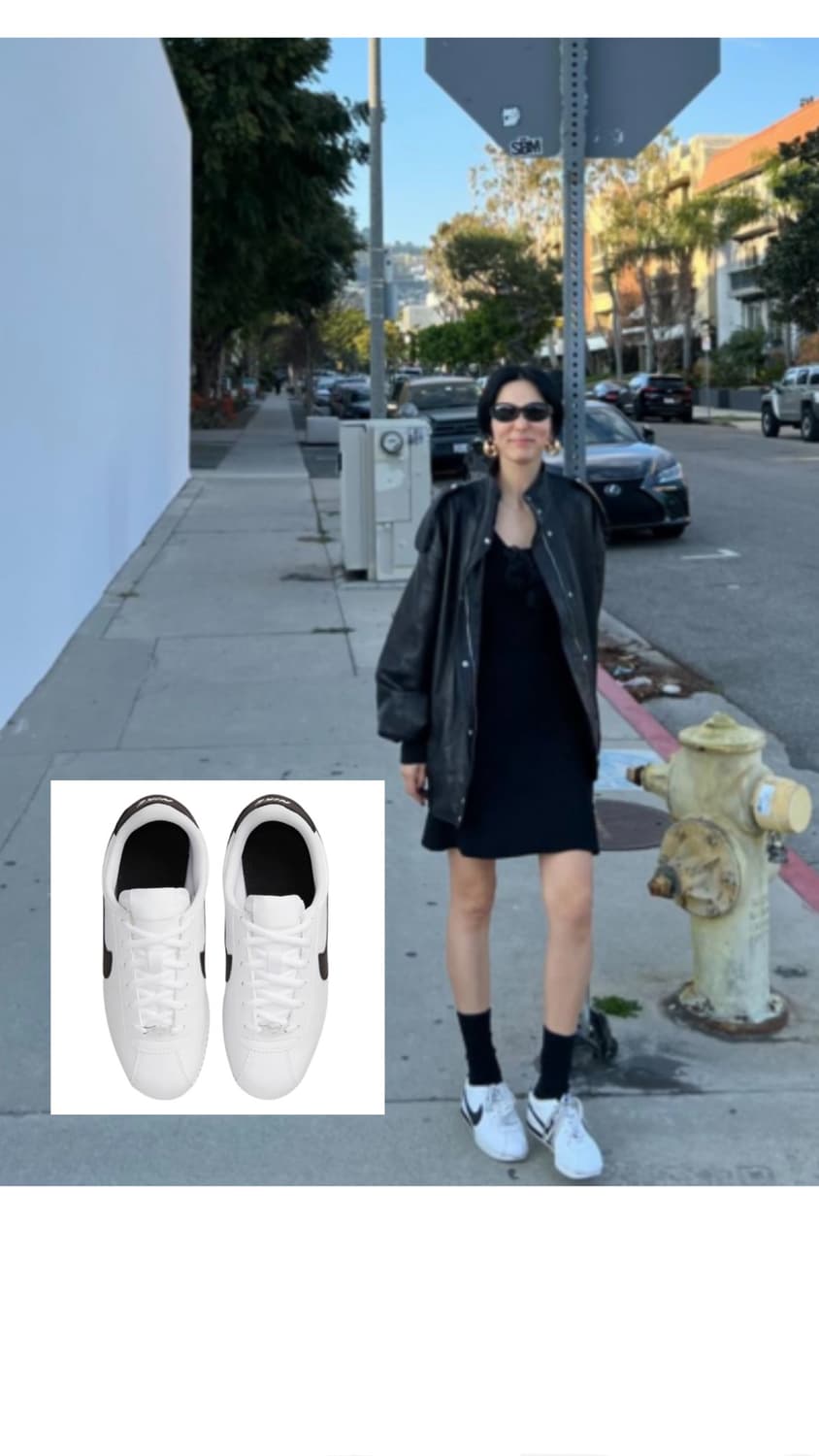 나이키 코르테즈 베이직 SL 화이트블랙 GS 상품이미지1