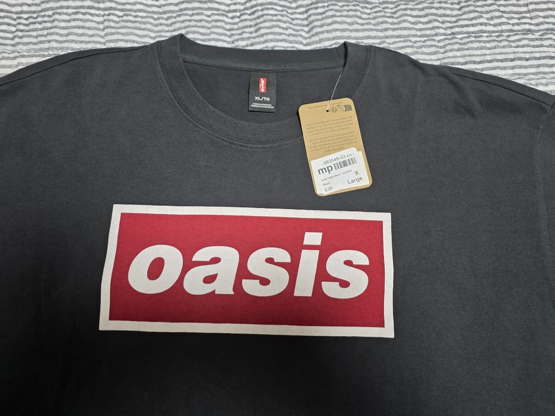 (새상품) 리바이스 x 오아시스 반팔 XL 상품이미지2