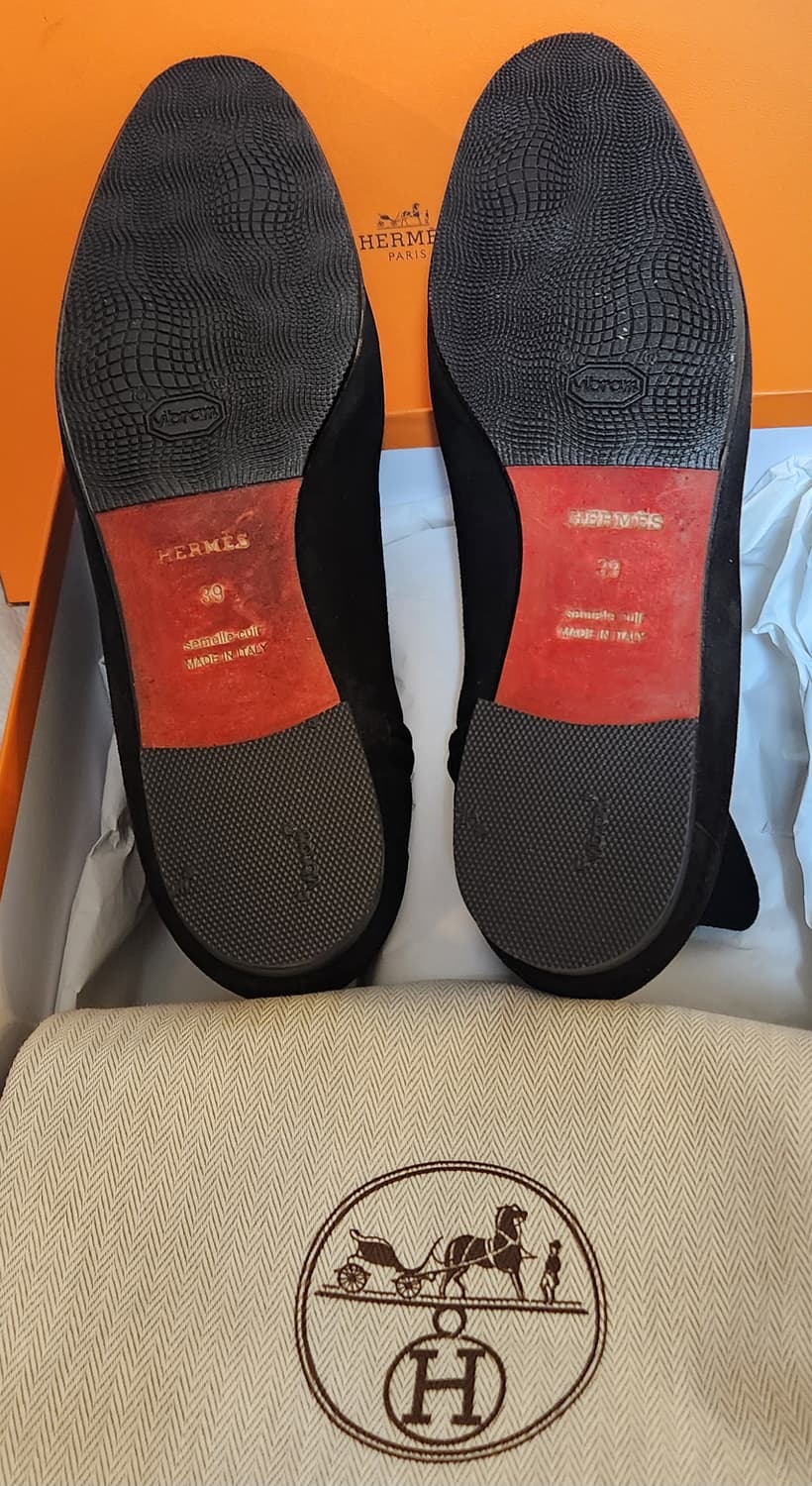 [정품]에르메스 H은장 부츠 앵클 스웨이드 사이즈 39 새상품급 한정판  상품이미지7