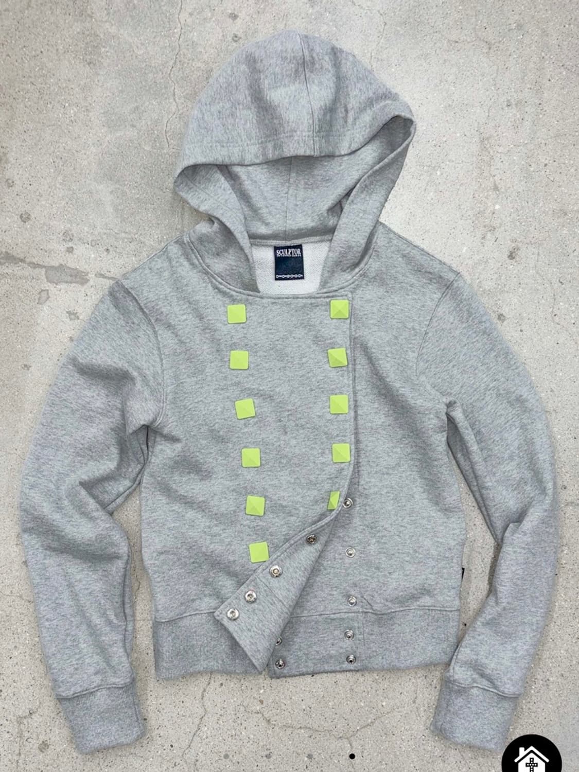Napoleon Stud Hoodie Melange Gray 상품이미지2