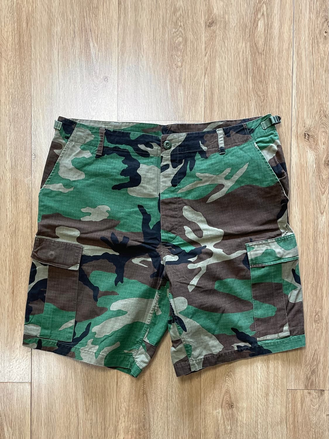 USA 우드랜드 BDU 립스탑 카고 쇼츠 반바지 - 엉덩이 2중 덧댐 상품이미지3