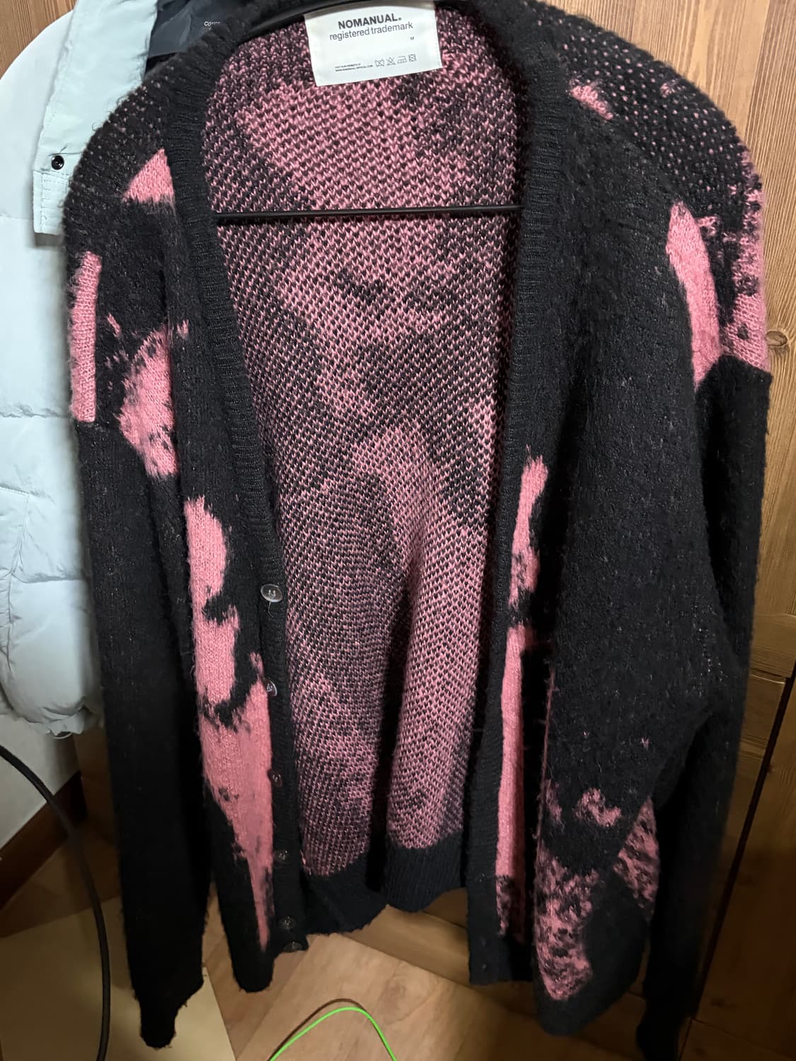 노매뉴얼 BD HAIR CARDIGAN 핑크 m 상품이미지3