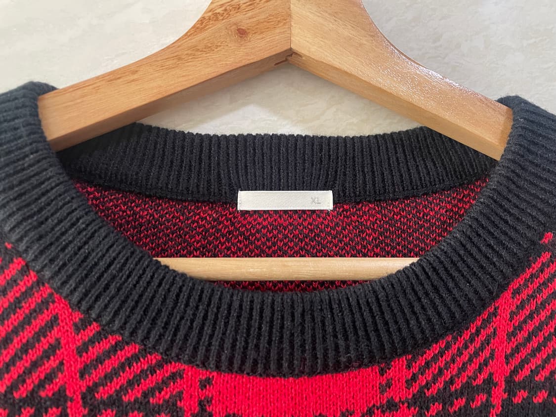 GU / 체크니트, 남성니트 / XL 상품이미지4