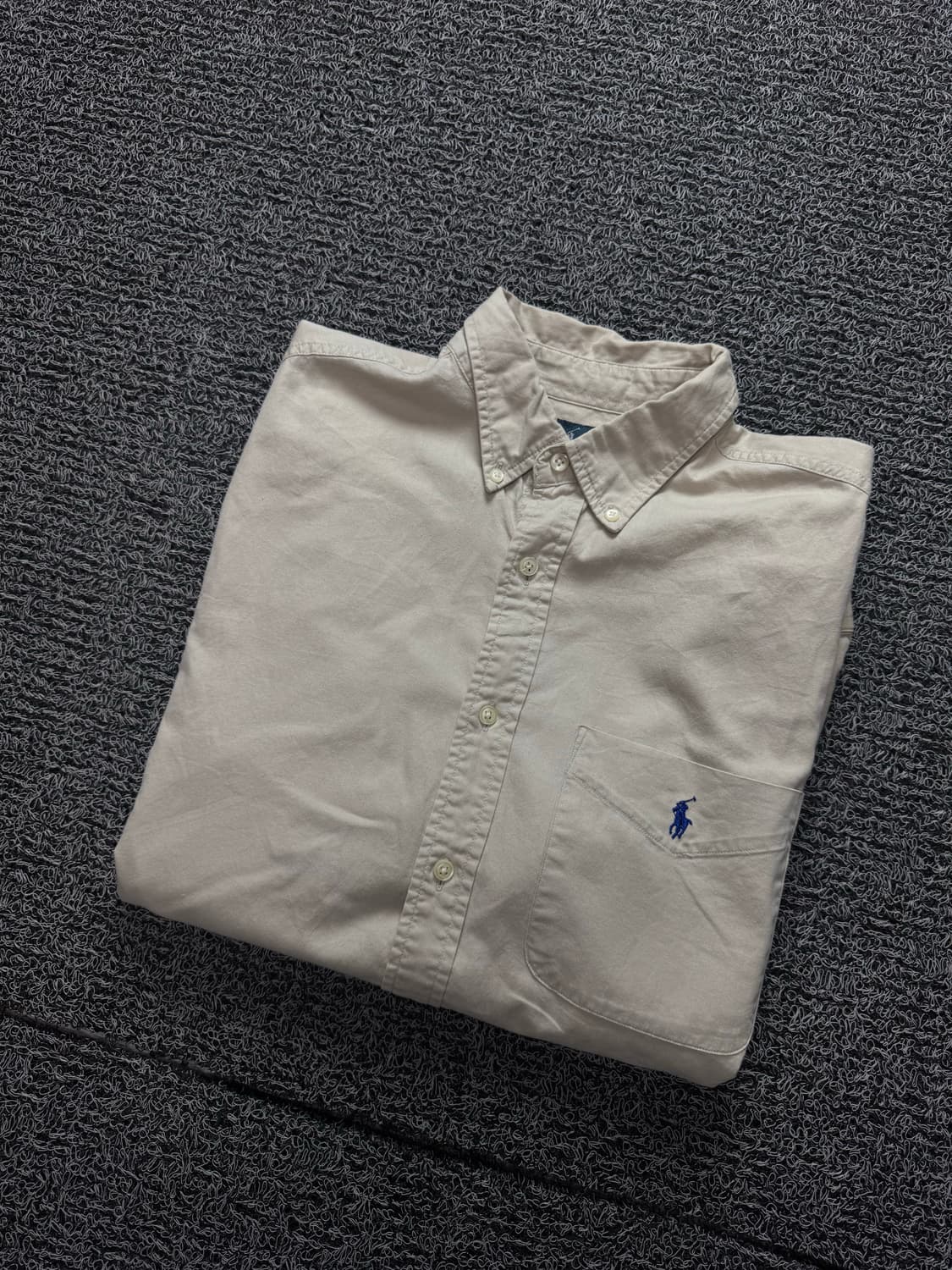 폴로 랄프로렌 포니 로고 박시핏 셔츠 베이지 1371 상품이미지1