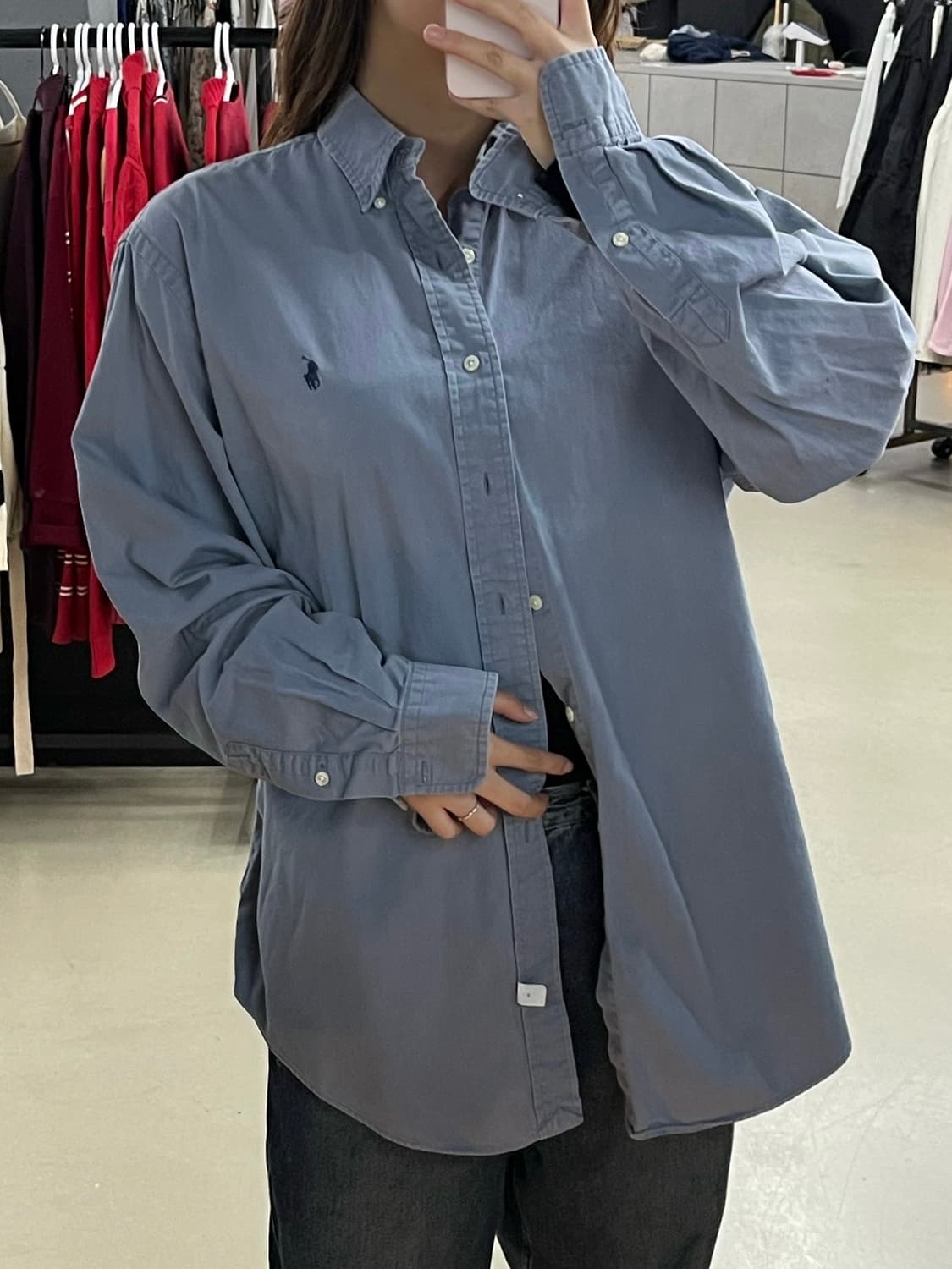 폴로 뮤트 네이비 셔츠 상품이미지1
