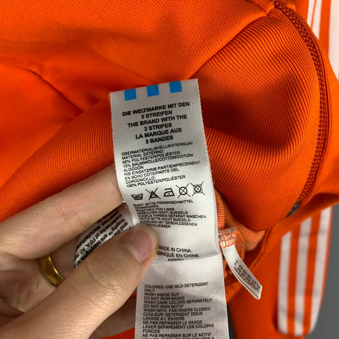 아디다스 네덜란드 오렌지 트랙 져지 상품이미지7