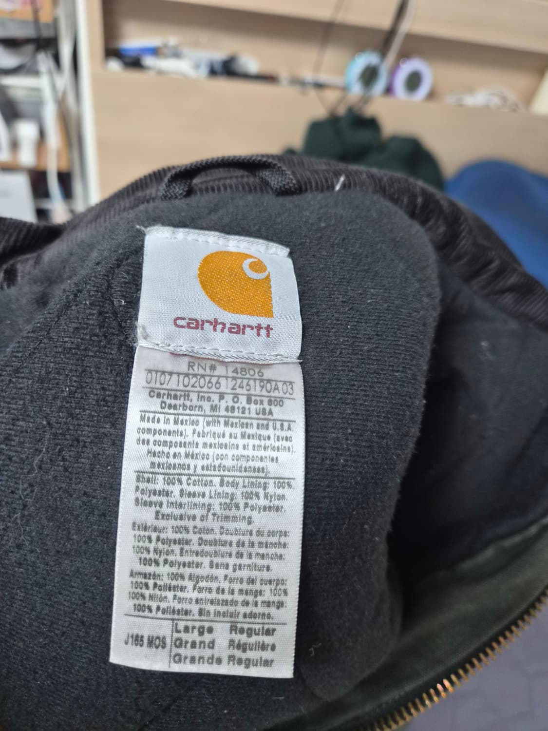 칼하트 J165 mos L/R 모스 라지레귤러 상품이미지5